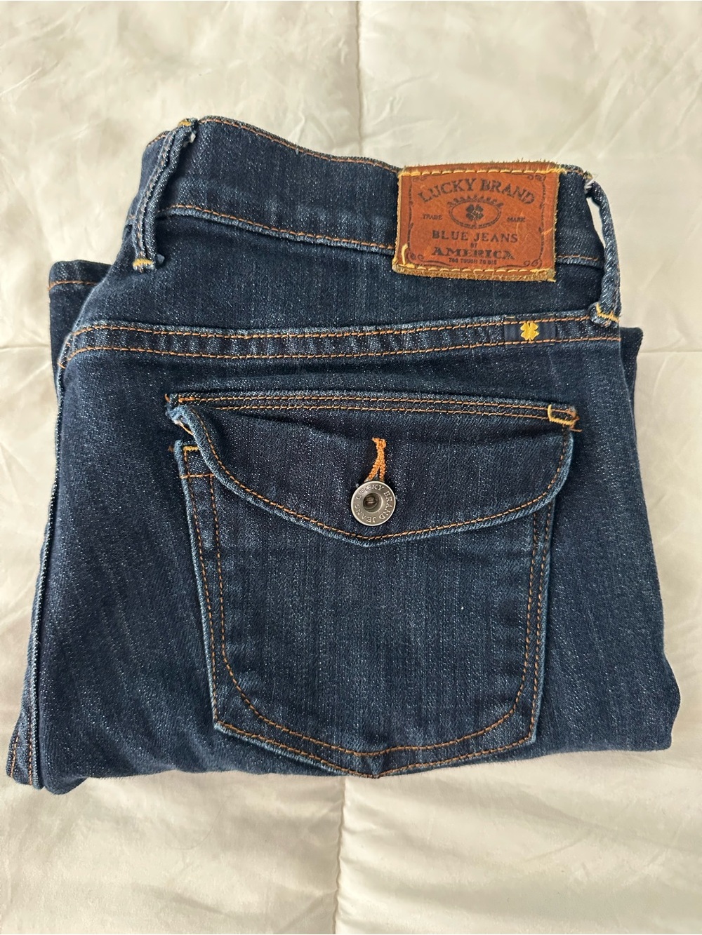 Lucky Brand Sweet’n Crap Dark Wash Jeans with Flap Pocket Size 8 / 29